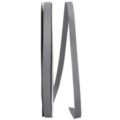 JAM Paper 3/8" Grosgrain Texture Ribbon Gray