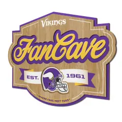 NFL Fan Cave Sign Minnesota Vikings