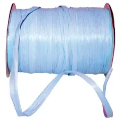 JAM Paper 1/4" Matte Raffia Ribbon, 100yd. Blue