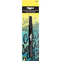 Higgins&reg; India Ink Chisel Tip Softliner Pump Marker, 2mm
