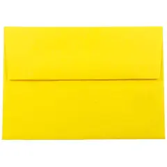 JAM Paper 3.5" x 5" A1 Colored Invitation Envelopes, 50ct. Yellow