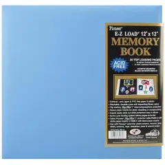 Pioneer&reg; Leatherette Post Bound Album, 12" x 12" Baby Blue
