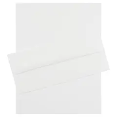 JAM Paper #10 Strathmore Business Stationery Set, 100ct. Bright White Wove