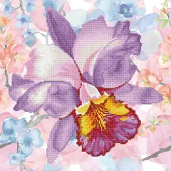 Diamond Dotz&reg; Intermediate Sparkle Garden Mauve with Frame Diamond Painting Kit