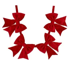 6ft. Red Jumbo Bow Garland by Ashland&reg;