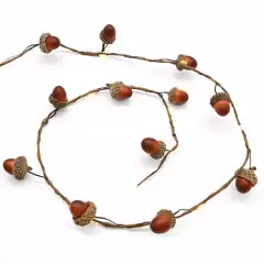 18ct. Warm White LED Brown Acorn String Lights by Ashland&reg;