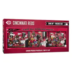 MLB Game Day in the Dog House 1,000 Piece Puzzle Cincinnati Reds