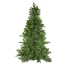6.5ft. Pre-Lit Pine Artificial Christmas Tree, Dual Color LED Lights