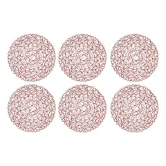 DII&reg; Woven Paper Round Placemats, 6ct. Spice