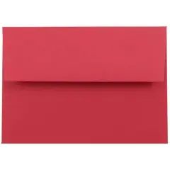 JAM Paper 3.5" x 5" A1 Colored Invitation Envelopes, 50ct. Red
