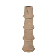 Hello Honey&reg; 10" Hand-Carved Mango Wood Taper Candle Holder