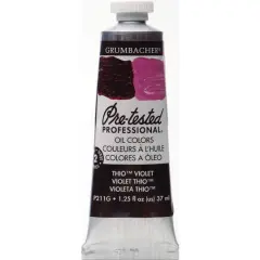 Grumbacher&reg; Pre-Tested Professional&reg; Oil Color Paint, 37mL Thio Violet