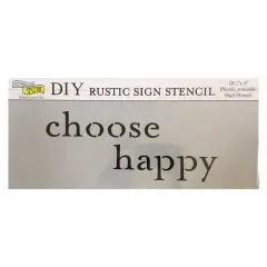 The Crafter's Workshop Choose Happy Stencil, 16.5" x 6"