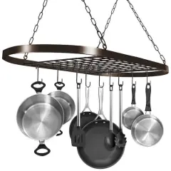 Sorbus Ceiling Mounted Pot & Pan Rack Bronze