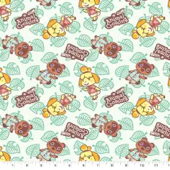 Nintendo Animal Crossing New Horizons Tom & Isabelle Nook Cotton Fabric