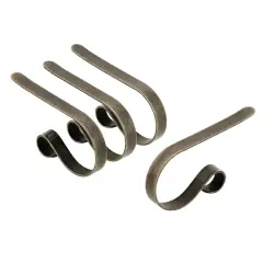 Original MantleClip&reg; Weathered Antique Brass Stocking Holders, 4ct.