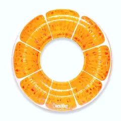 CocoNut Float 42" Tangerine Orange Glitter Pool Float Ring