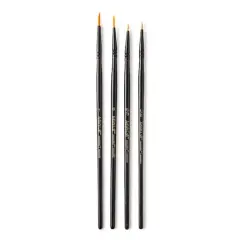 Golden Synthetic Round Acrylic Brushes, 4pc. by Artist's Loft&reg; Necessities&trade;