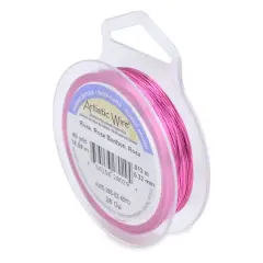 Artistic Wire&reg; 28 Gauge Silver Plated Tarnish Resistant Colored Copper Craft Wire, 40yd. Rose