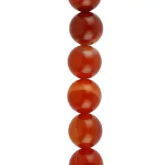 Red Dyed Stripe Agate Round Beads, 10mm by Bead Landing&trade;