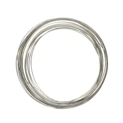 The Beadsmith&reg; Wire Elements&trade; 21 Gauge Tarnish Resistant Half Round Soft Temper Wire, 4yd. Titanium
