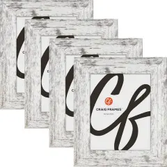 4 Pack Craig Frames American Barn Alabaster White Picture Frame