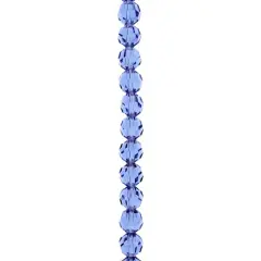 Preciosa Glass Crystal Round Beads, 6mm by Bead Landing&trade; Sapphire