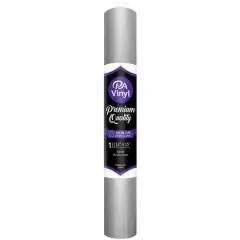 PA Vinyl Metallic Stretch Iron On Vinyl Silver