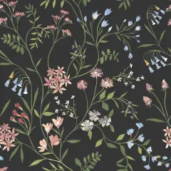 RoomMates Meadow Mix Peel & Stick Wallpaper Black/Multi