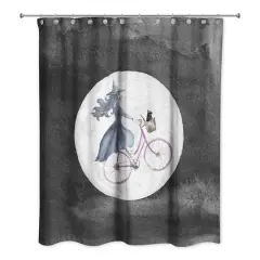 Witch Bike Shower Curtain