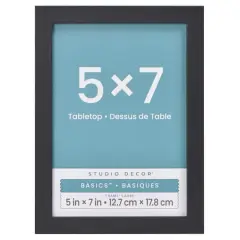 Basics&trade; Woodgrain Tabletop Linear Frame by Studio D&eacute;cor&reg; Black