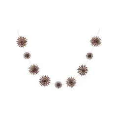 Hello Honey&reg; 6ft. Brown Paper Snowflake Garland in Kraft Box