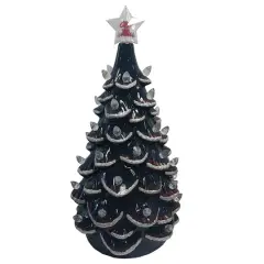Santa's Workshop 14" NCAA College Team Ceramic LED Christmas Tree University of Mississippi