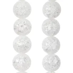 Crystal Quartz Round Beads, 8mm by Bead Landing&trade;