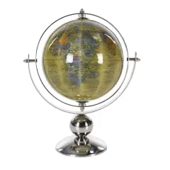 11" Silver Steel Traditional Globe
