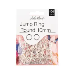John Bead Must Have Findings 10mm Jump Rings, 100ct. Silver