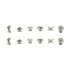 Mixed Shapes Glass Flatback Rhinestones by Bead Landing&trade; Clear AB