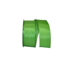 Reliant 1.5" x 25yd. Rhapsody Taffeta Wired Ribbon Apple Green