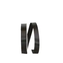 JAM Paper 7/8" x 100yd. Single Face Satin Allure Ribbon Black