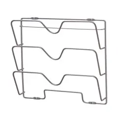 Household Essentials 12.8" Oversized Cabinet Door Lid Holder Silver