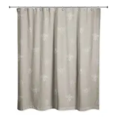 Delicate Bee Fabric Shower Curtain, 71" x 74" Brown