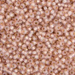 Miyuki&reg; 11/0 Glass Seed Beads, 22g Blush Silverlined Dyed Alabaster