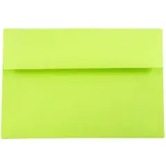JAM Paper A8 Colored Invitation Envelopes, 50ct. Ultra Lime Green