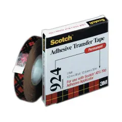 3M Scotch&trade; Adhesive Transfer Tape, 1/2" x 36yd.