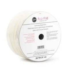 Dritz&reg; Home Cream Nylon Upholstery Zipper Chain, 35yd.