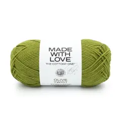 Lion Brand&reg; Tom Daley Made with Love&trade; The Cottony One&trade; Yarn Olive Twist