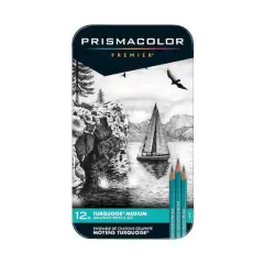 Prismacolor&reg; Premier&reg; Turquoise Medium Graphite Pencil Set
