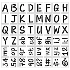 4.5" Alphabet Stencils by Craft Smart&reg;