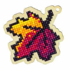 Wizardi Diamond Painting Ornament Kit Maple Leaf