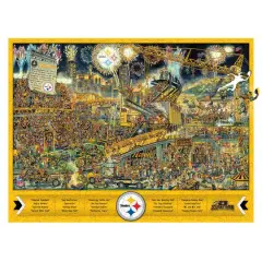 Joe Journeyman NFL Wooden Puzzle Pittsburgh Steelers